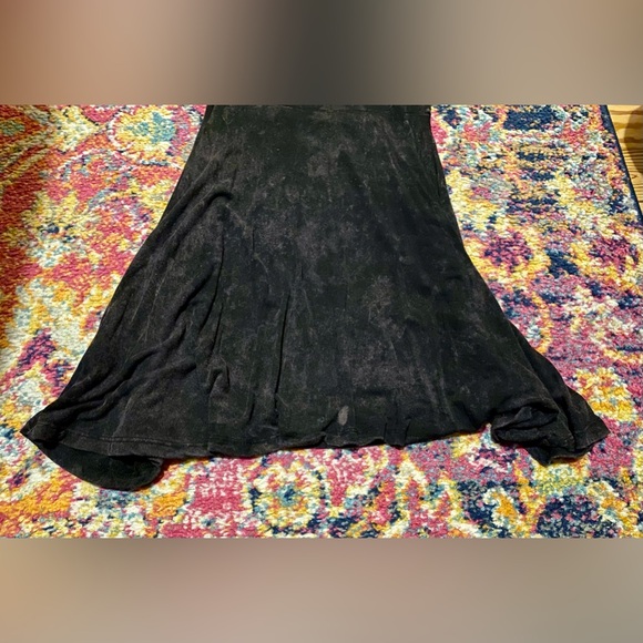 SOURPUSS Mineral Snow Washed Black Skater Dress cottage-core SMALL / MEDIUM EUC - Picture 10 of 13